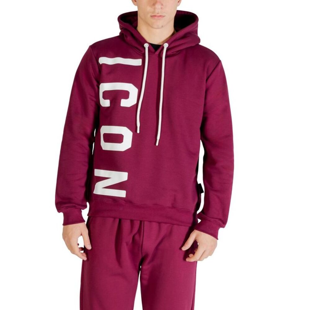 Icon Bordeaux Cotton Men's Hoodie